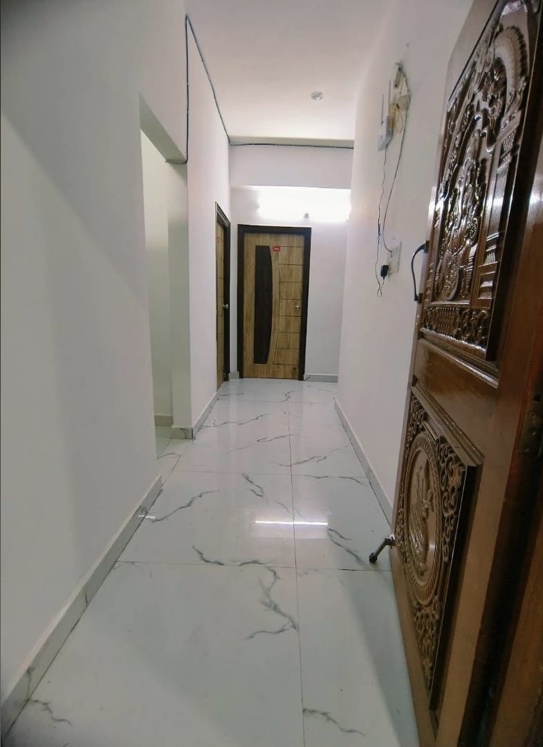 Apartment corridor at Happie Hub